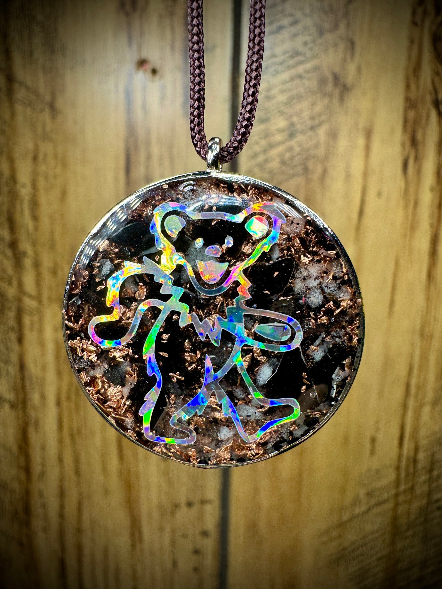 Dancing Bear Glow Orgonite