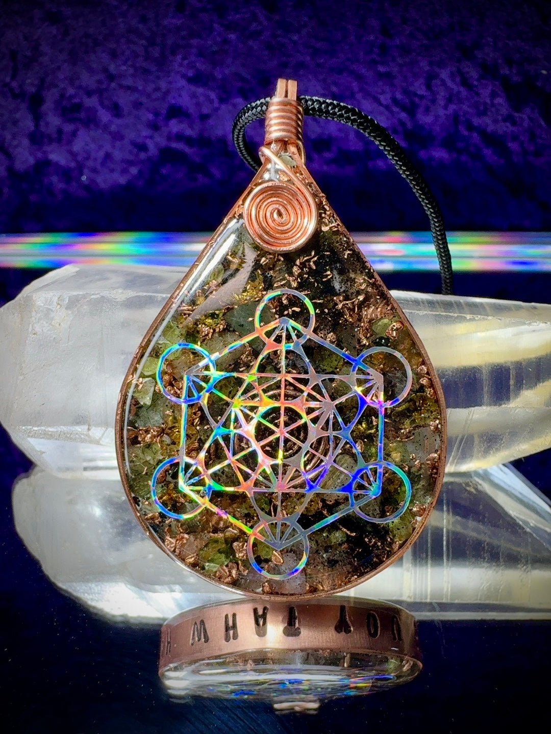“Grow Through What You Go Through” Peridot & Prehnite