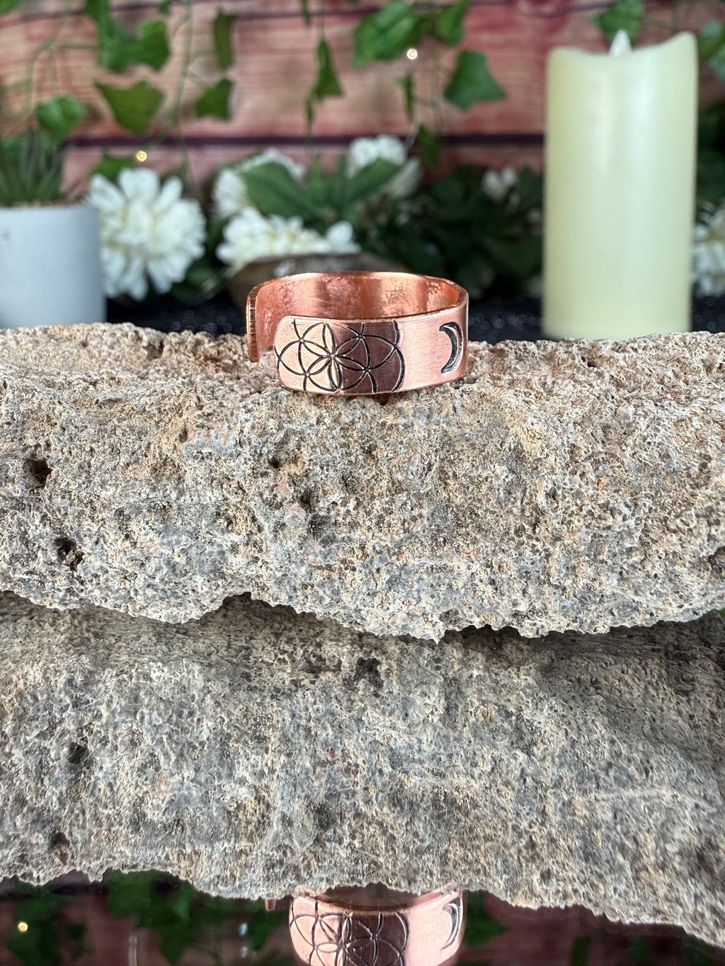 ✨Virgo Copper Adjustable Ring