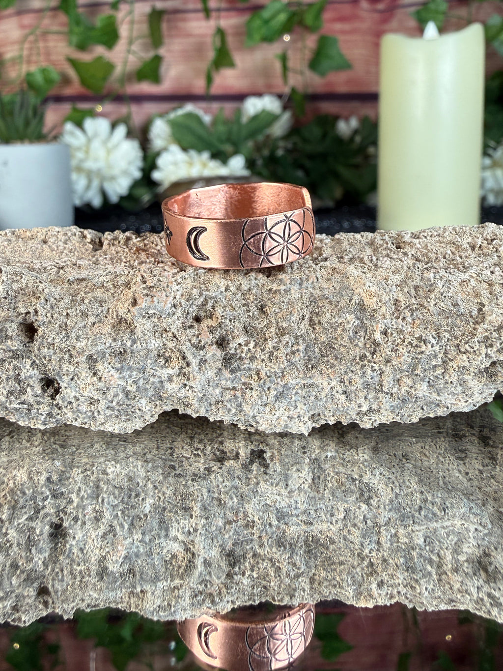 ✨Aries Copper Adjustable Ring