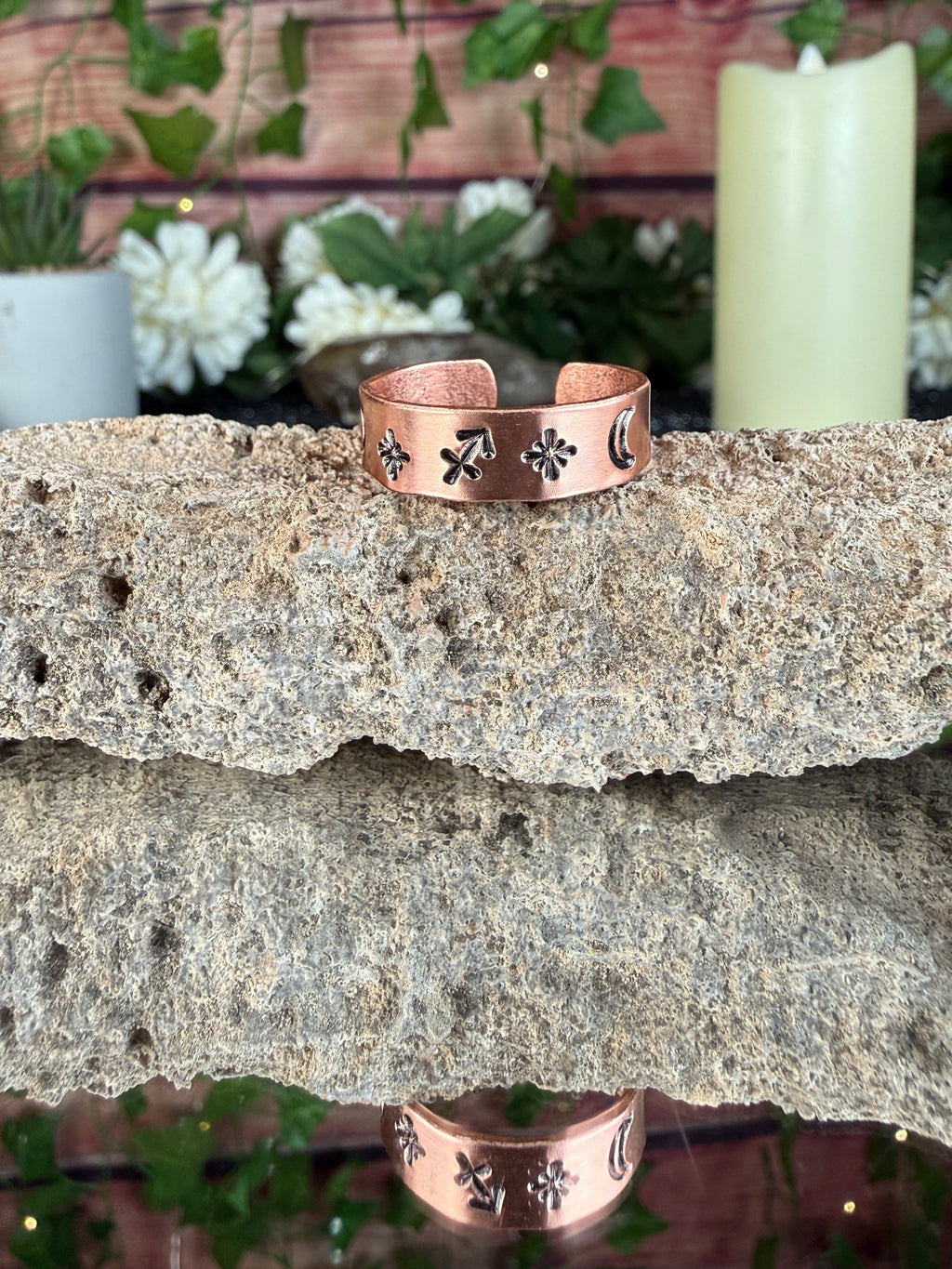 ✨Sagittarius Copper Adjustable Ring