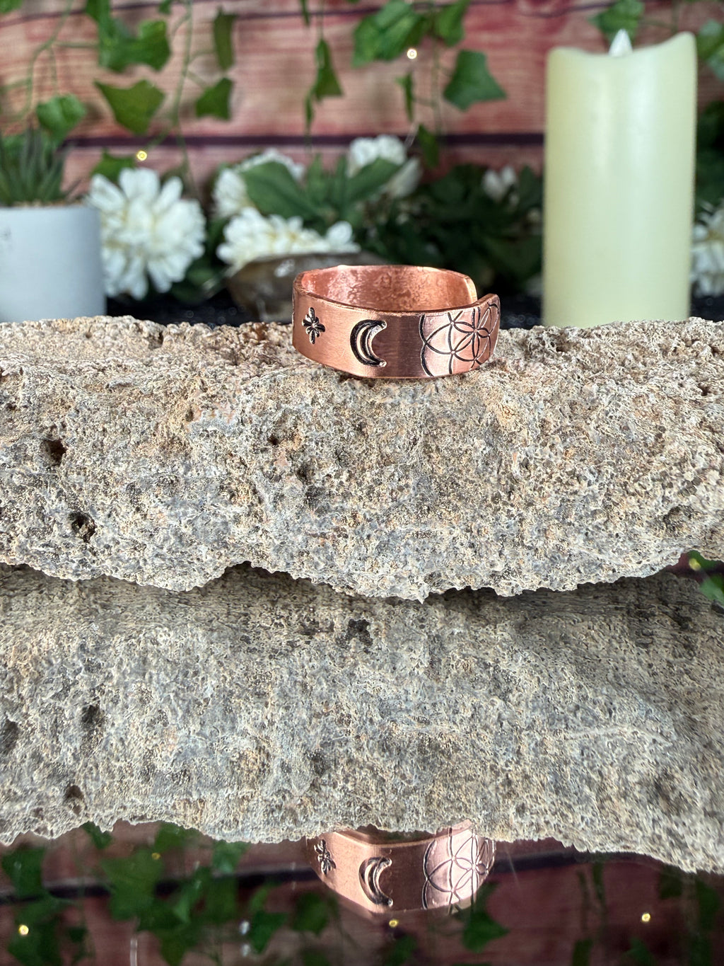 ✨Pisces Copper Adjustable Ring