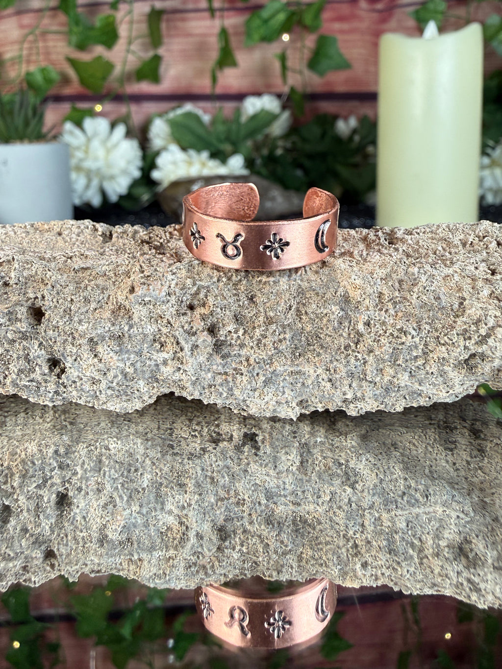 ✨Taurus Copper Adjustable Ring