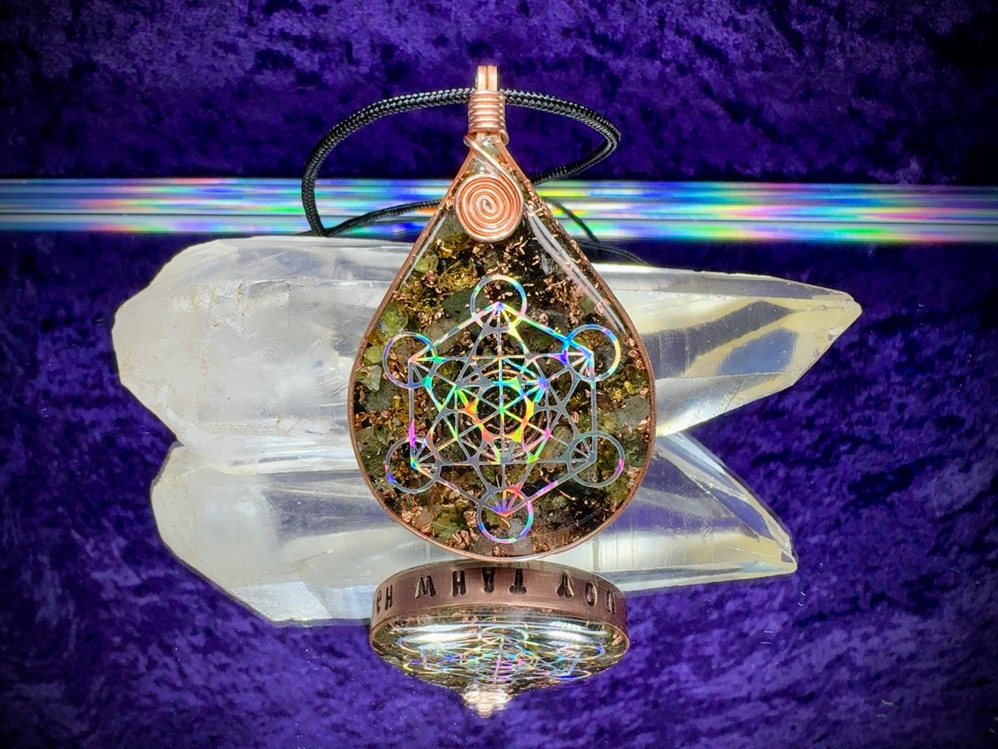 “Grow Through What You Go Through” Peridot & Prehnite