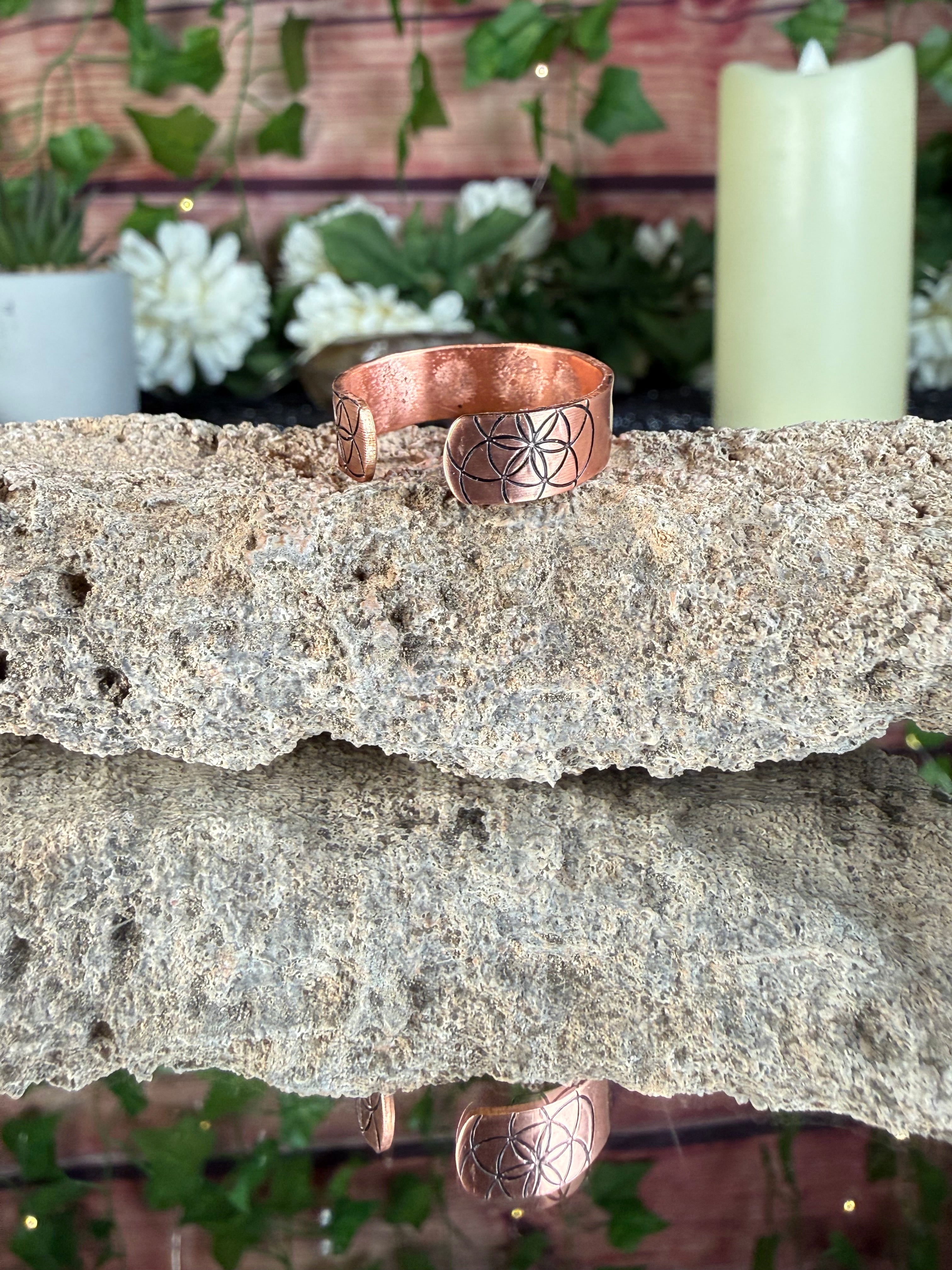 ✨Cancer Copper Adjustable Ring