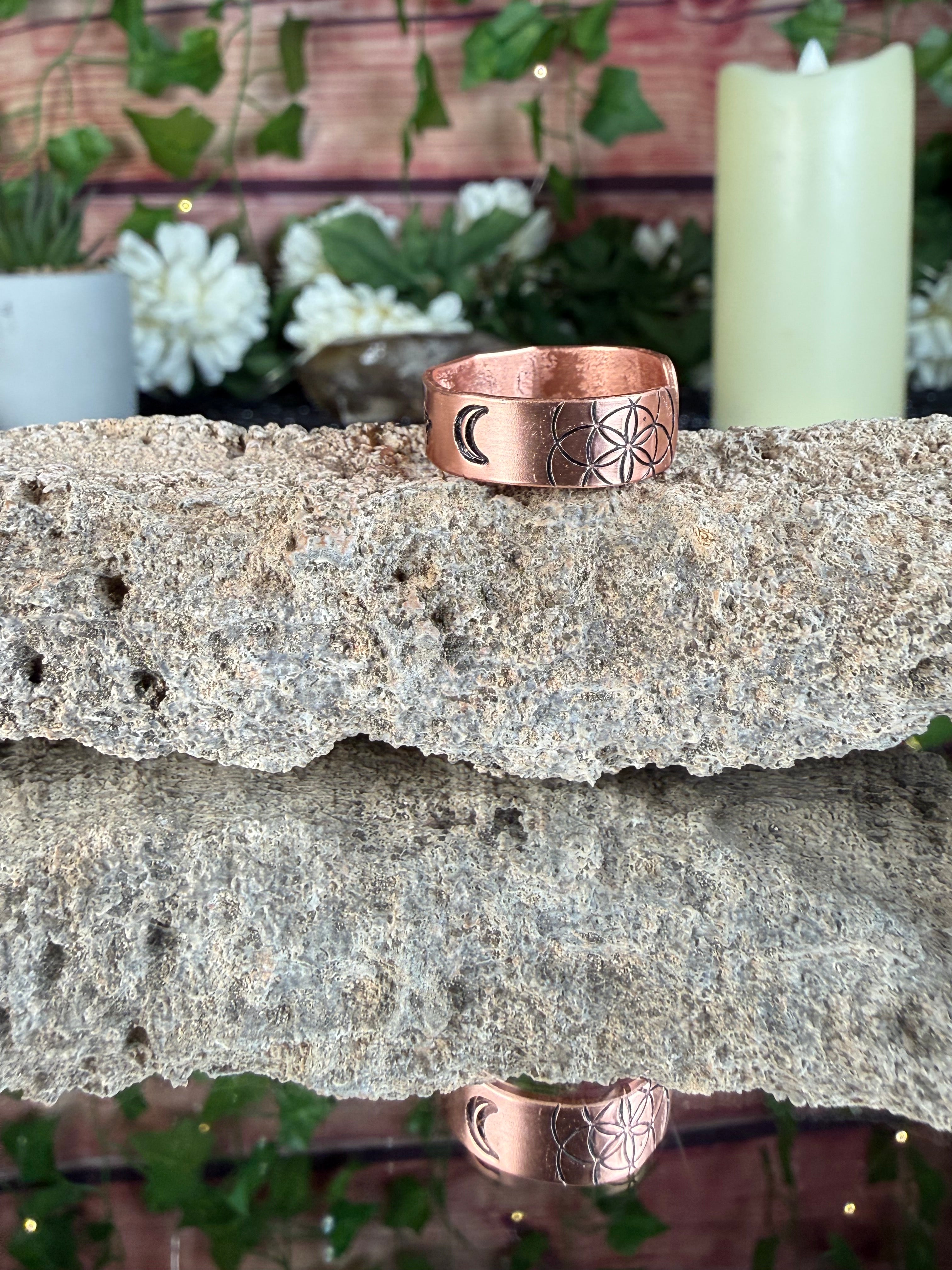 ✨Leo Copper Adjustable Ring