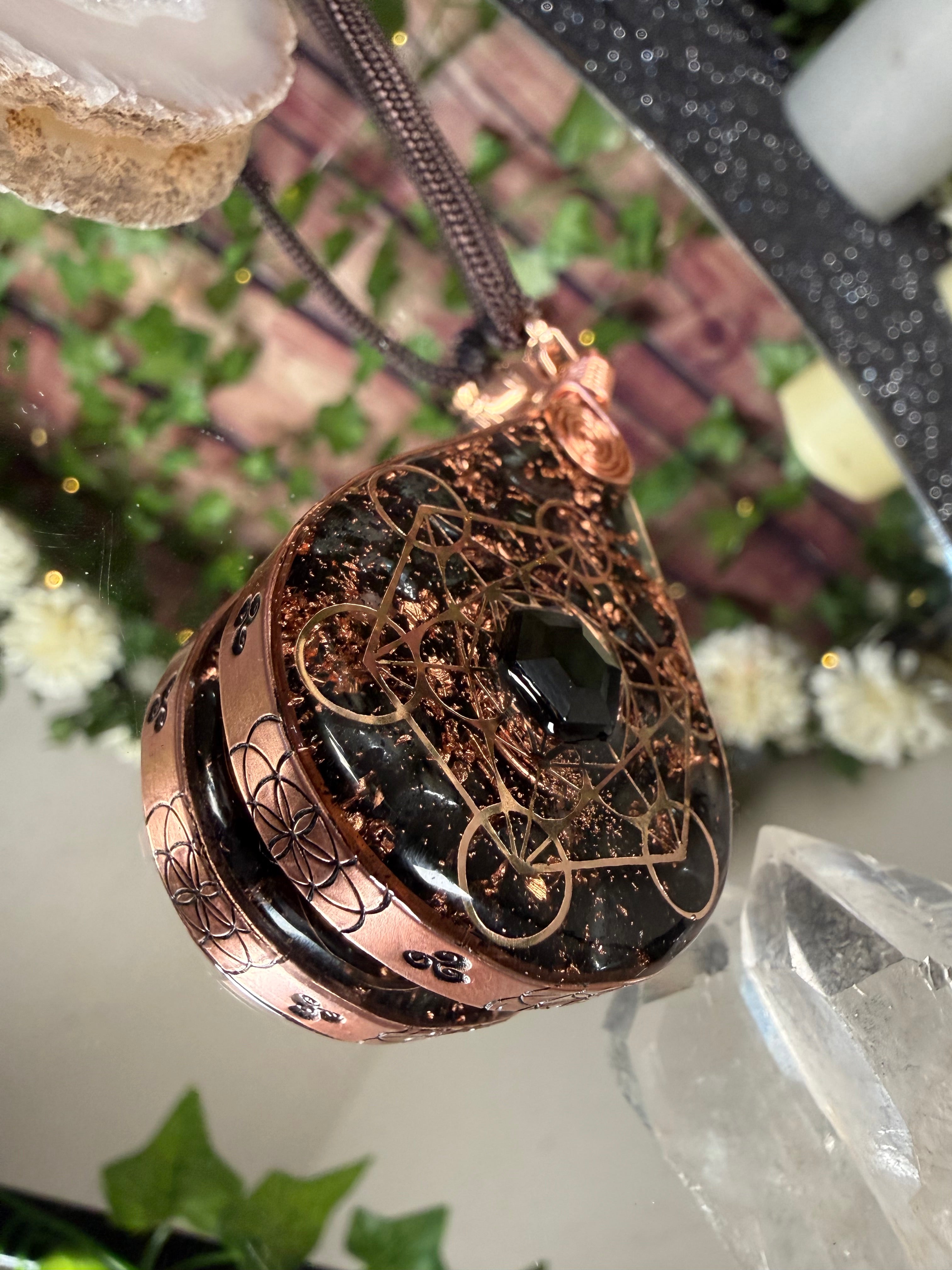 Orgonite for Strength & Resilience-Grounding & Protection Blend