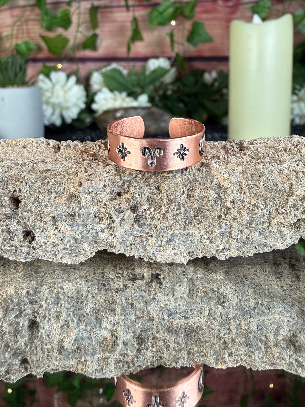 ✨Aries Copper Adjustable Ring