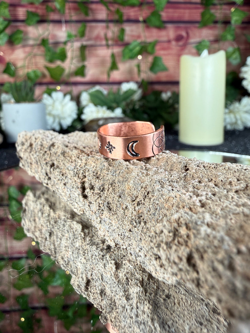 ✨Virgo Copper Adjustable Ring