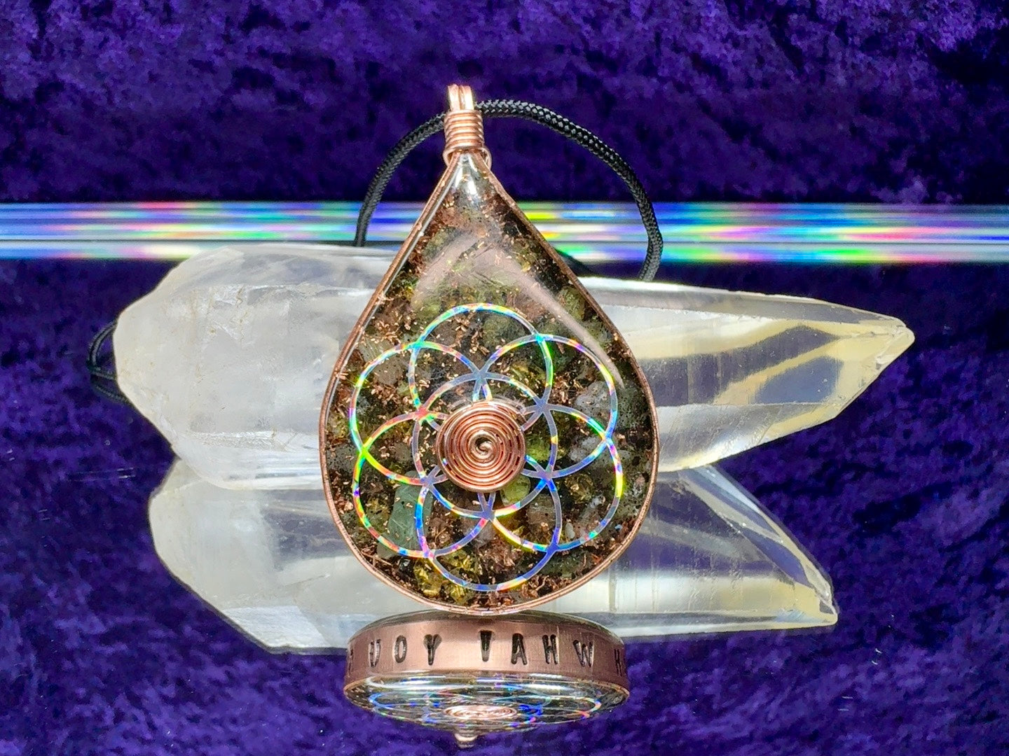 “Grow Through What You Go Through” Peridot & Prehnite