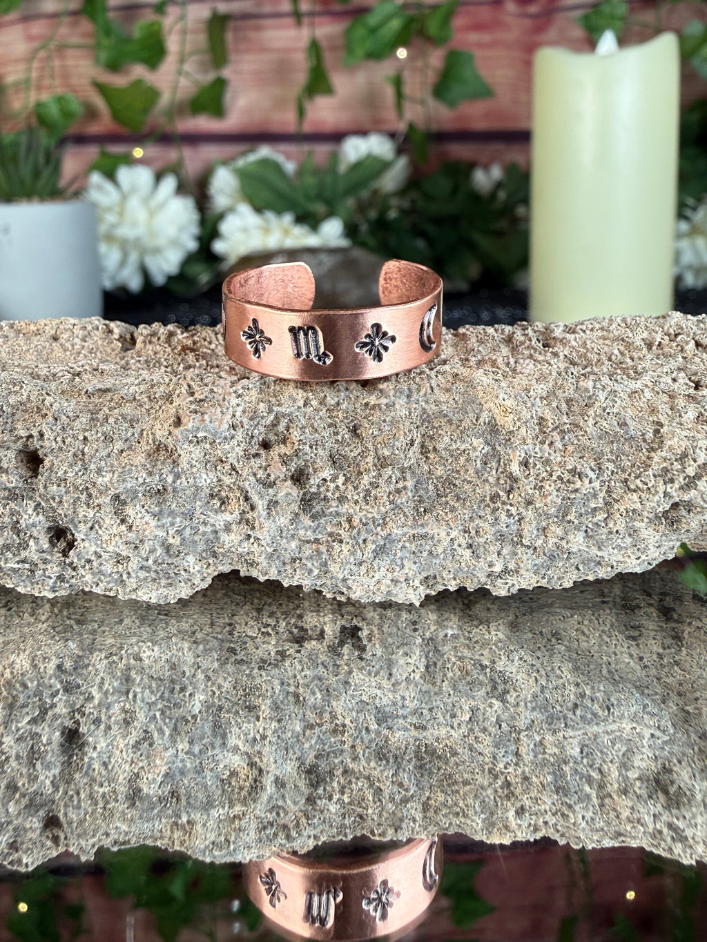 ✨Scorpio Copper Adjustable Ring