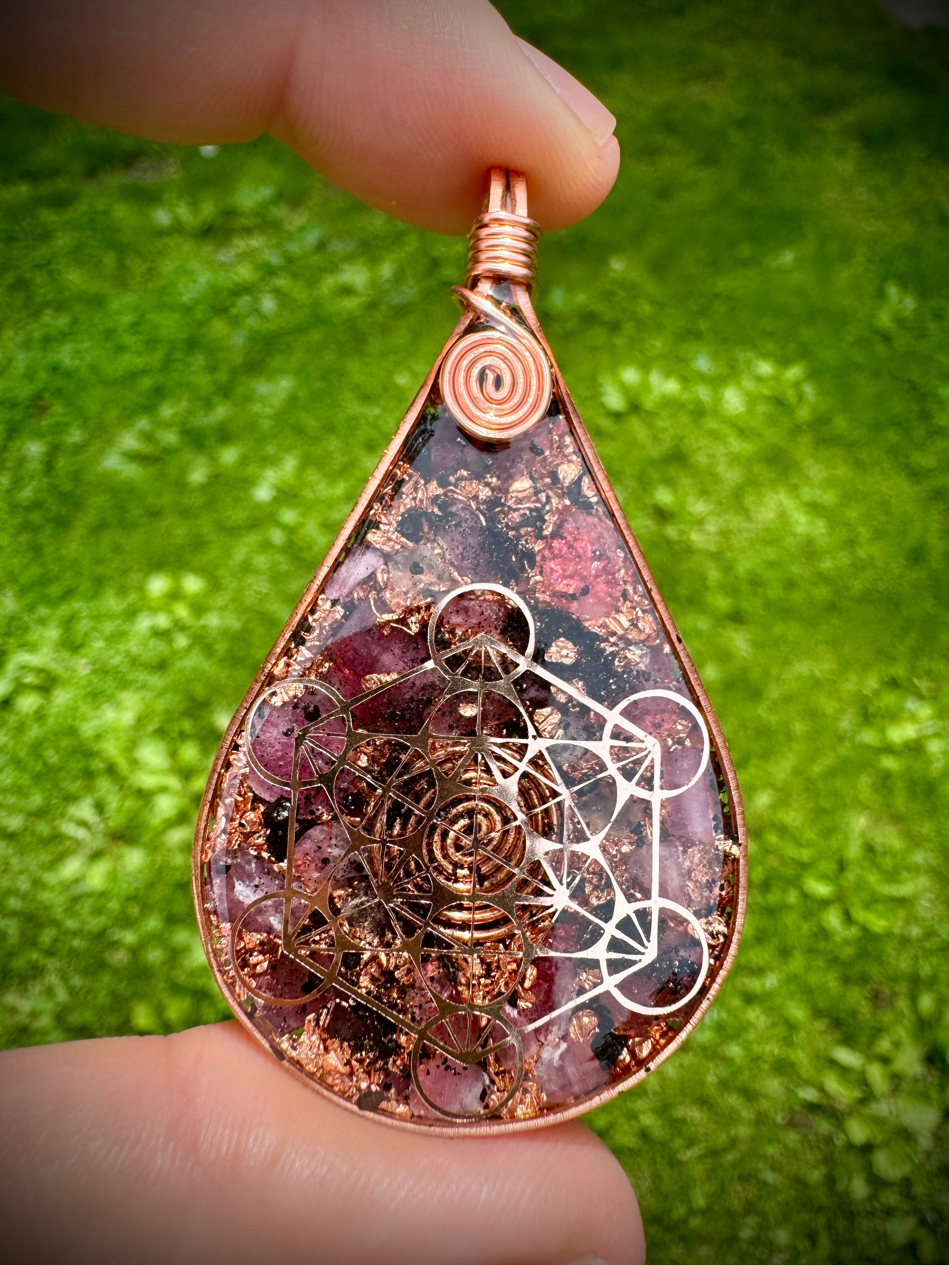 Metatrons cube-Pink Tourmaline