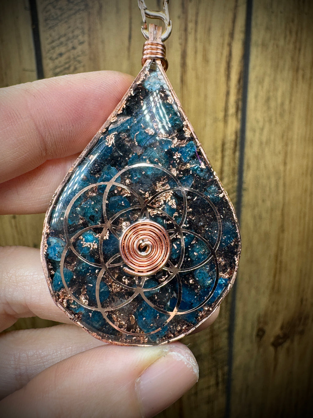 “Grateful” Blue Apatite