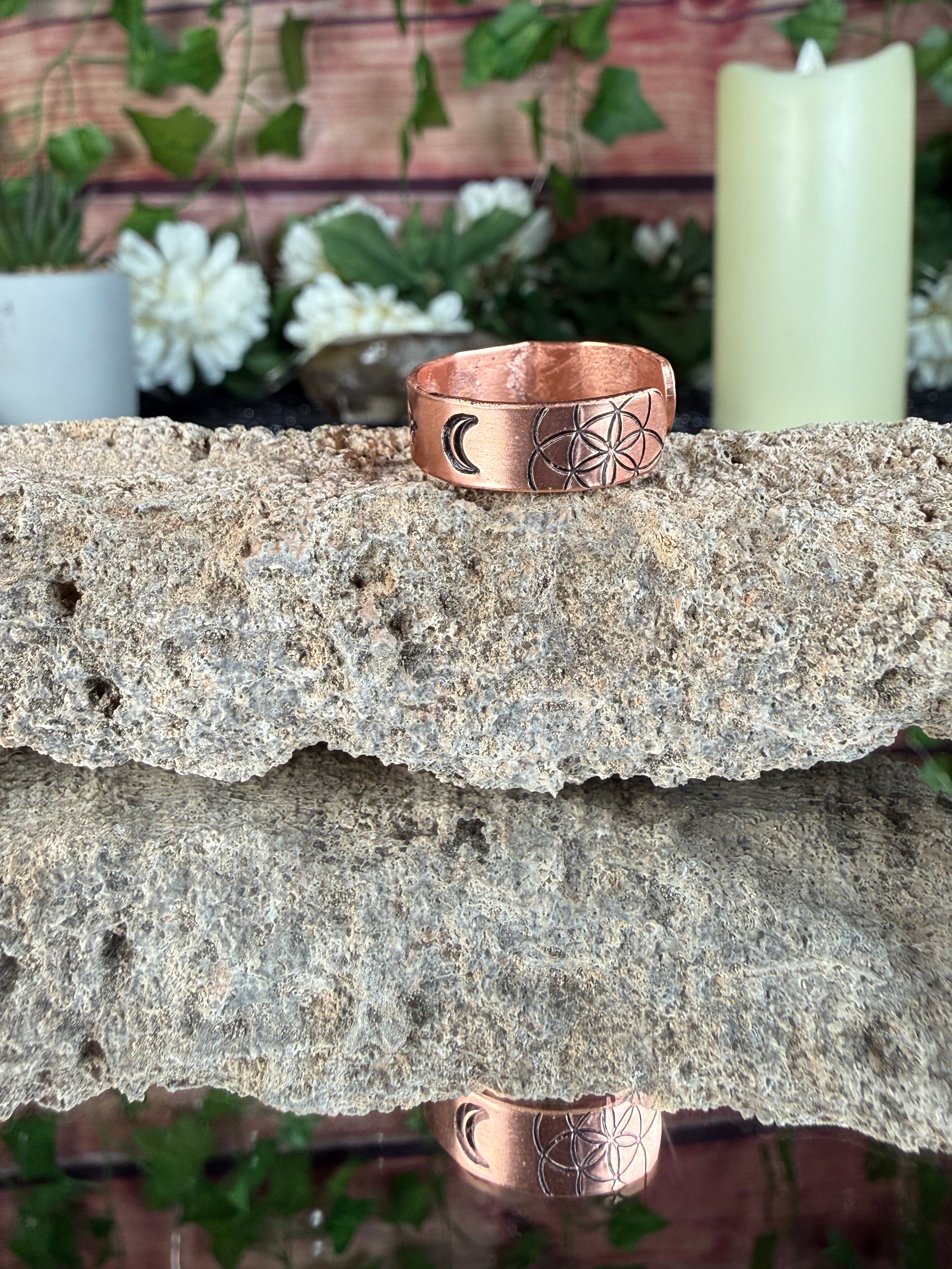 ✨Taurus Copper Adjustable Ring