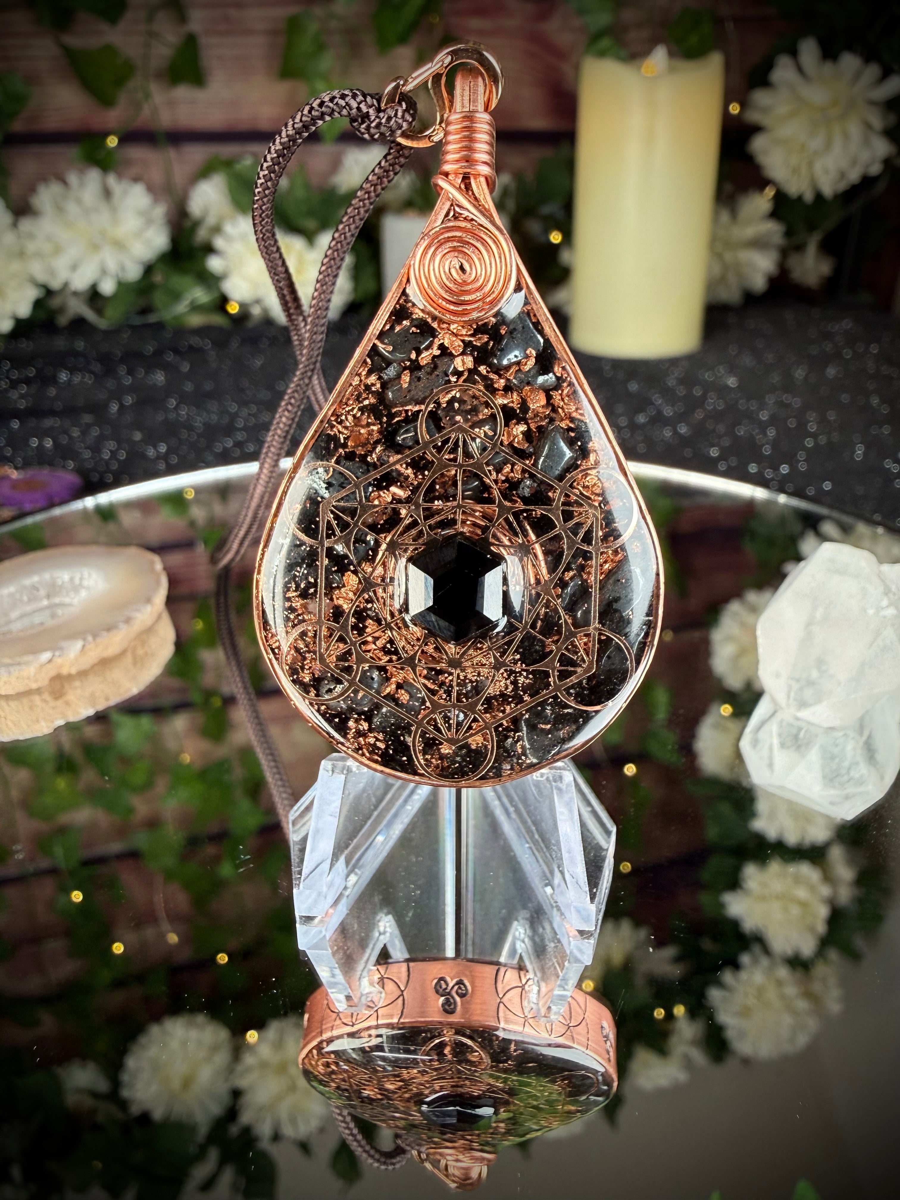 Orgonite for Strength & Resilience-Grounding & Protection Blend