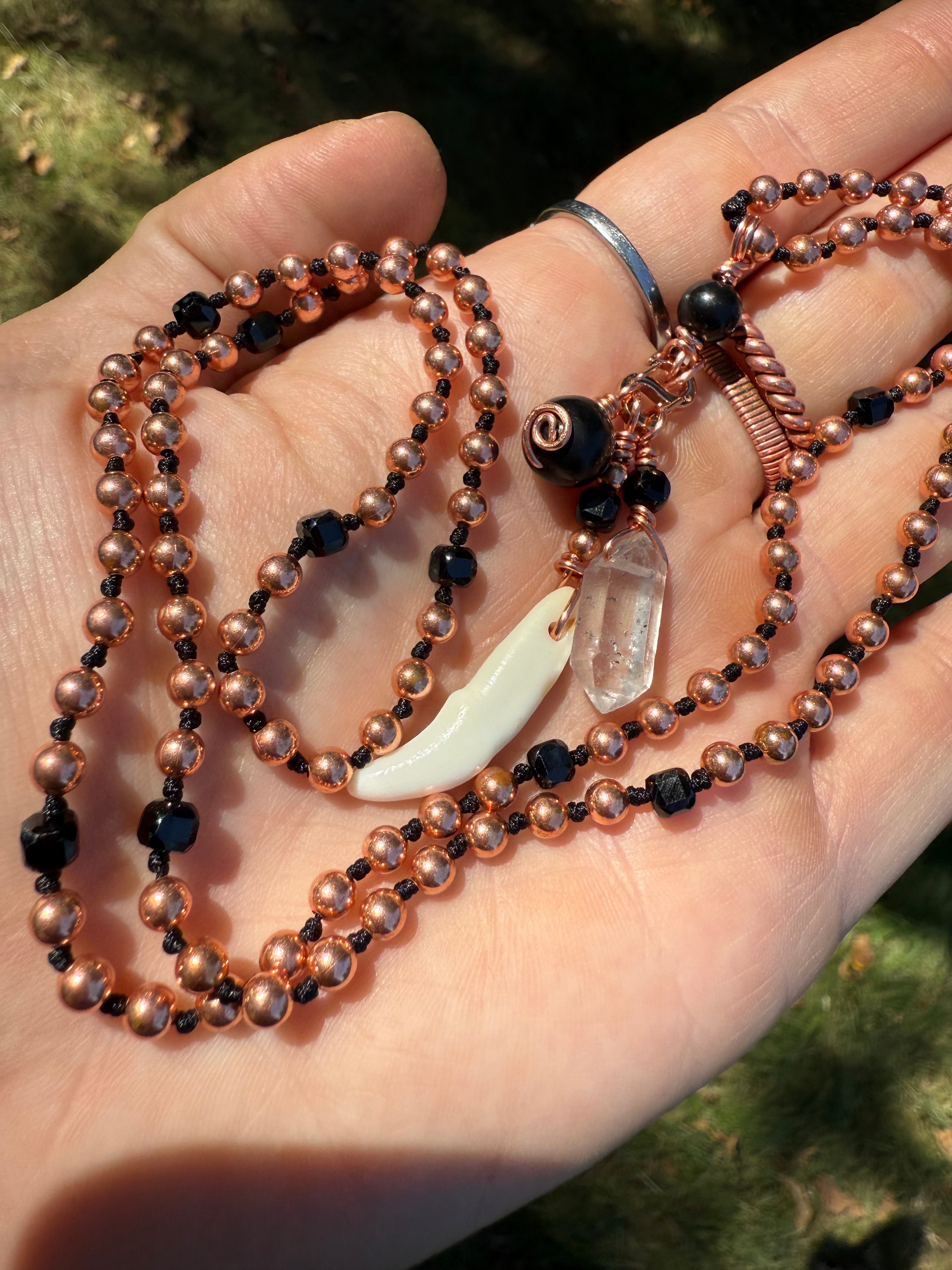 Mala for Protection w/ Bl. Tourmaline