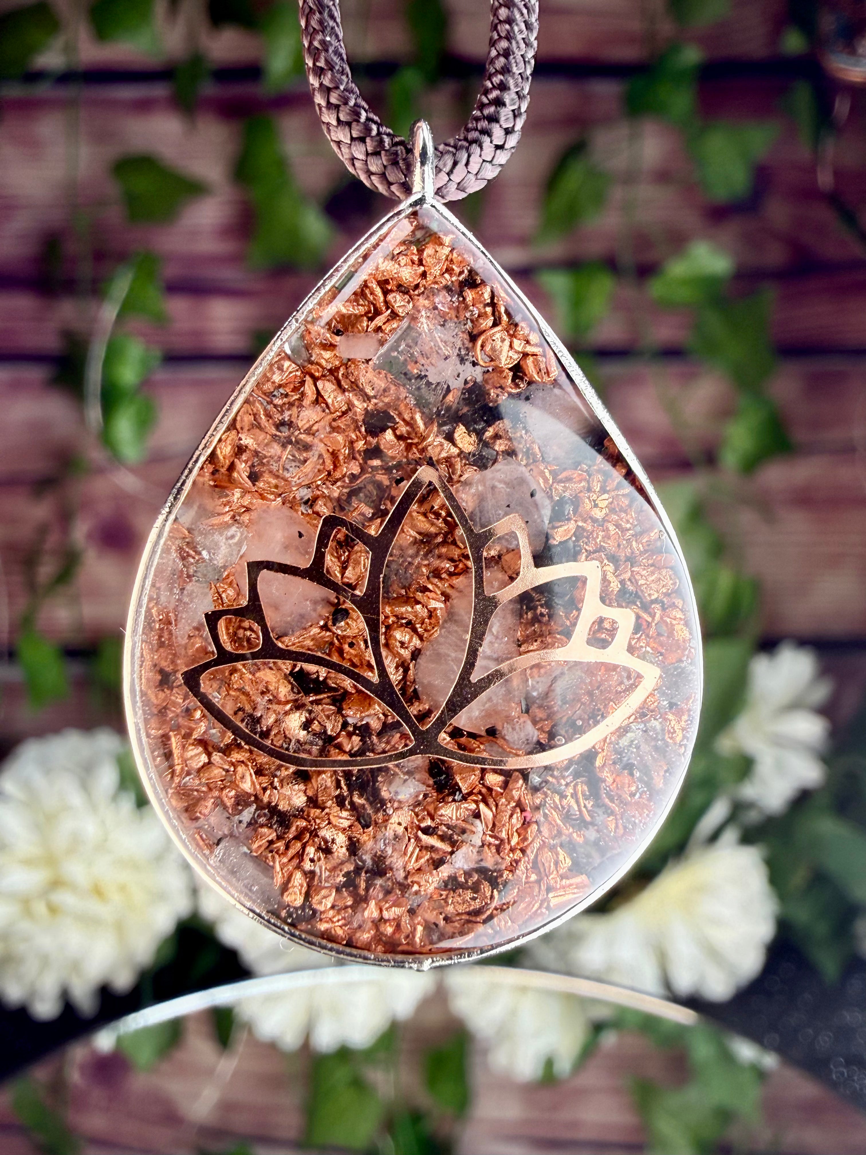 Lotus+Seed of Life ~ Rose Quartz