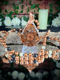 Orgonite Mala W/ Citrine for Confidence, Joy, Protection & Grounding