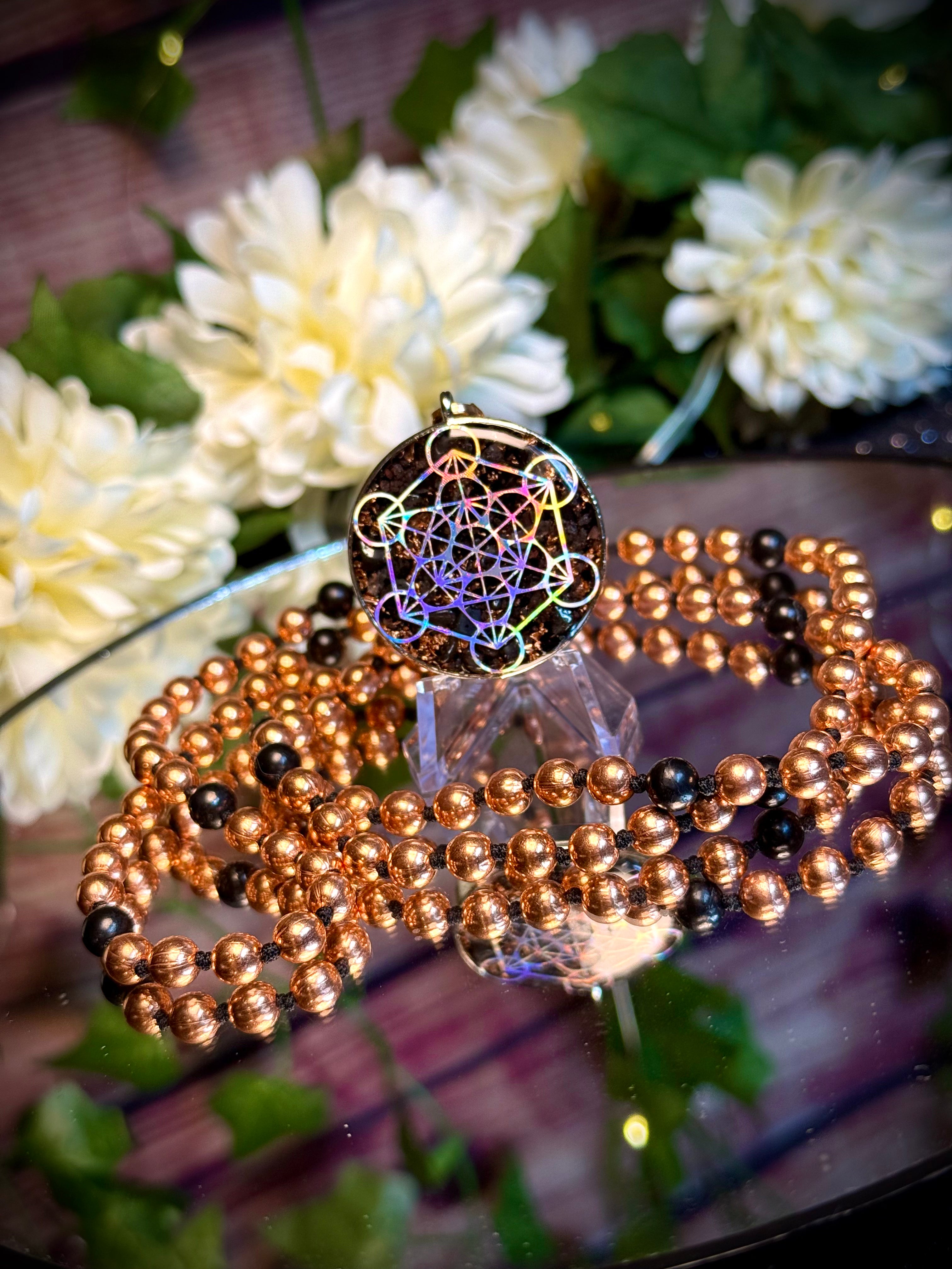 Metatron’s Cube Orgonite Mala