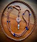 Lapis+Copper Interchangeable Mala