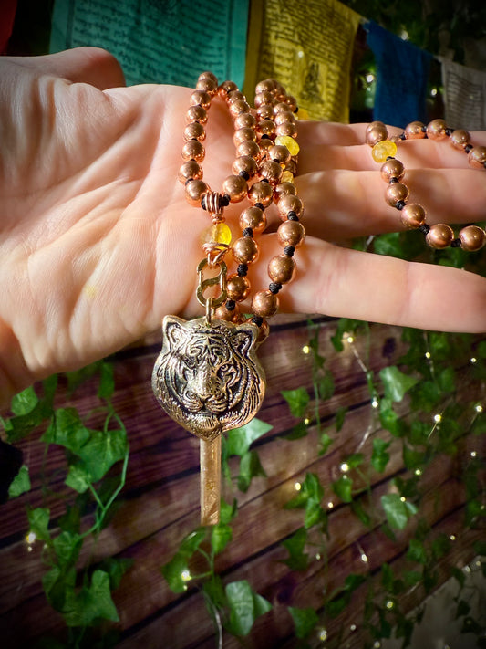 Tiger Strength ~w/ Copper and Citrine
