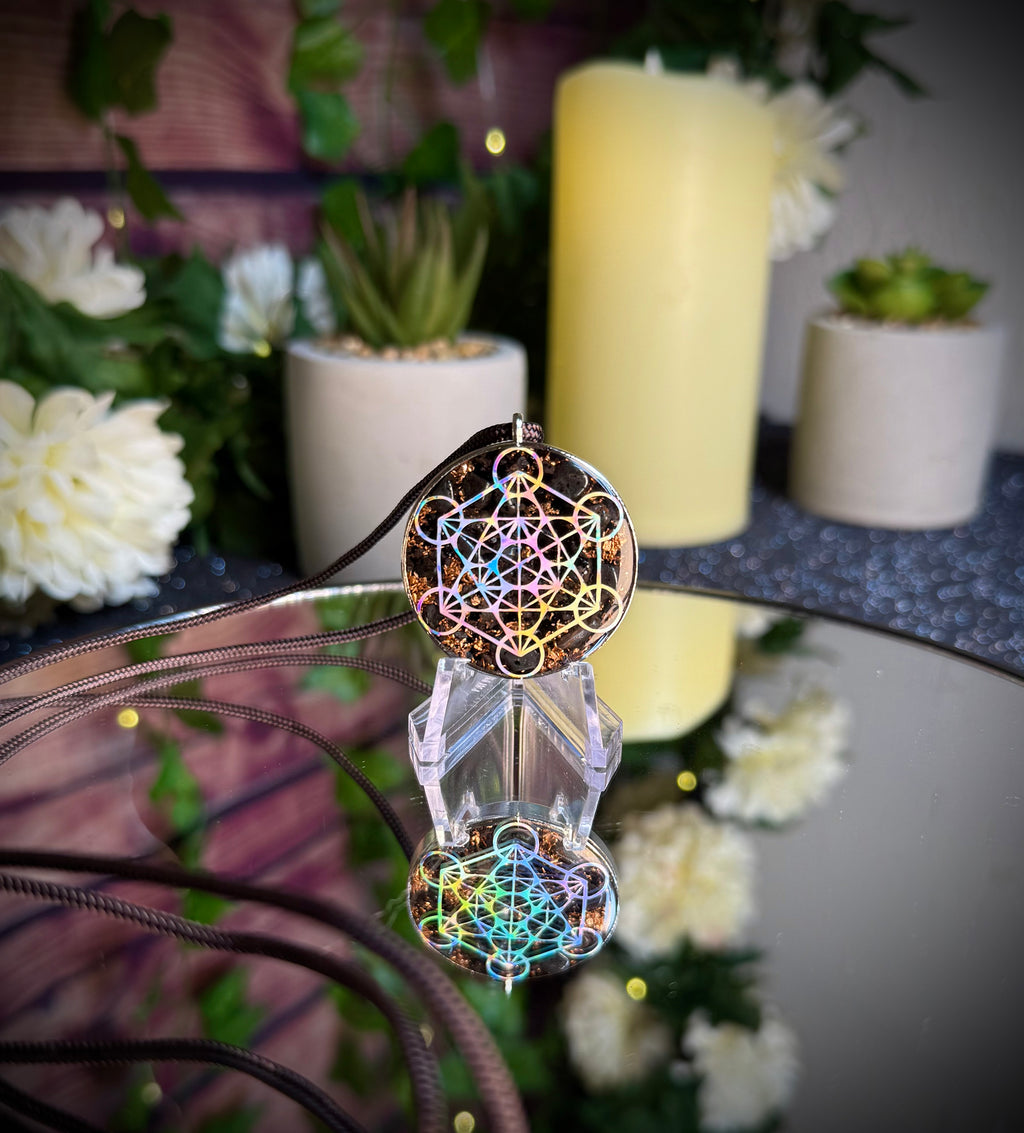 Metatron’s Cube+Seed of Life Adjustable Necklace