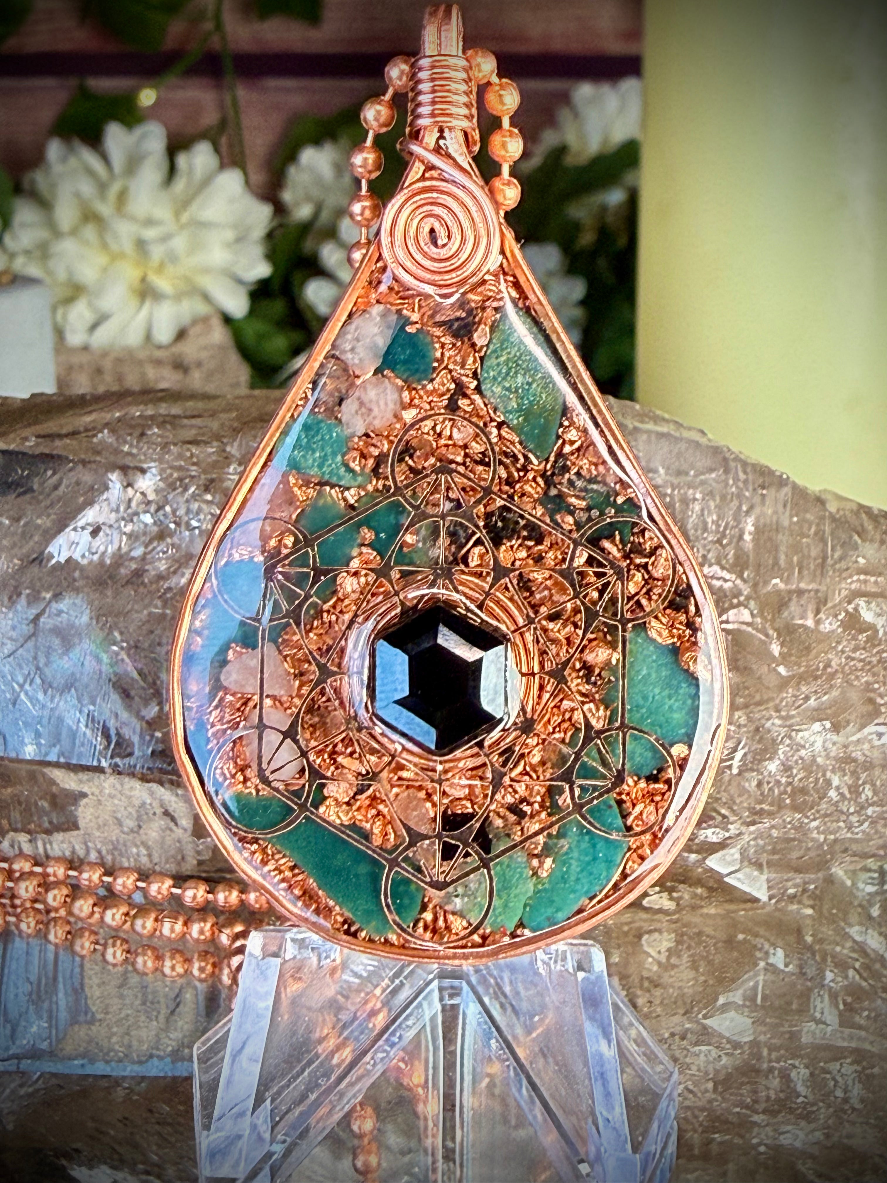 Remember who you are- Orgonite Talisman with Bloodstone