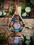 Embrace the Journey~Orgonite Pendant with Aura Opal & Grounding Blend