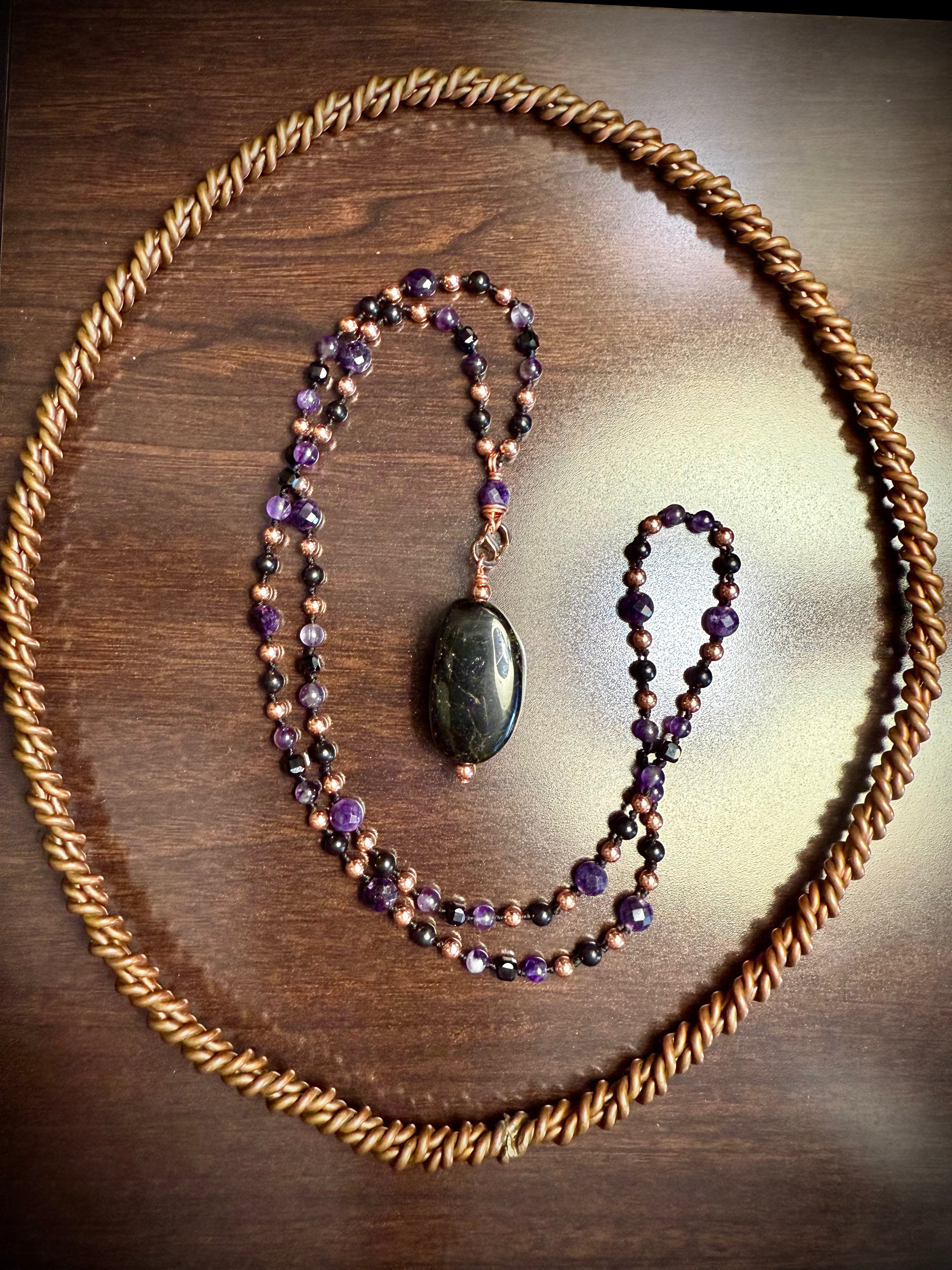 Empowered~Interchangeable Mala w/ Green Tourmaline