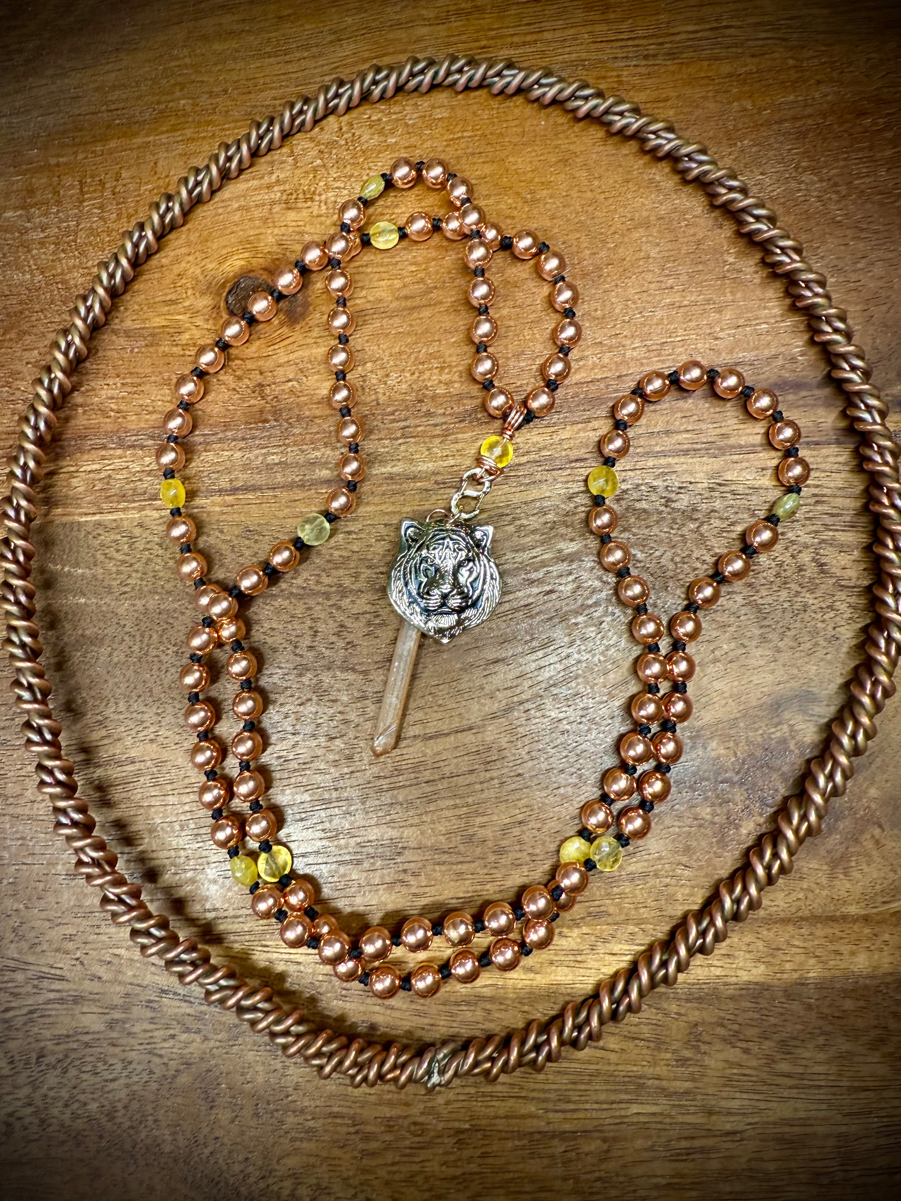 Tiger Strength ~w/ Copper and Citrine