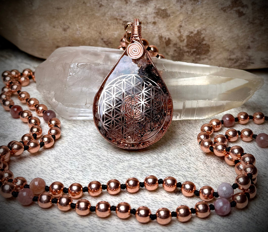 Joy~Empowerment~Self-Worth~Orgonite Mala w/ Sunstone☀️