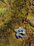 Divine Protection ~ Interchangeable Mala w/ Lapis, Copper, & Bl Tourmaline