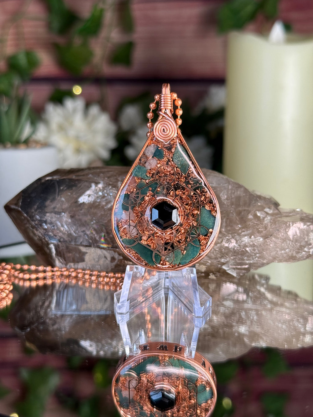 Remember who you are- Orgonite Talisman with Bloodstone