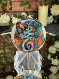 Unalome Orgonite w/ Blue Apatite