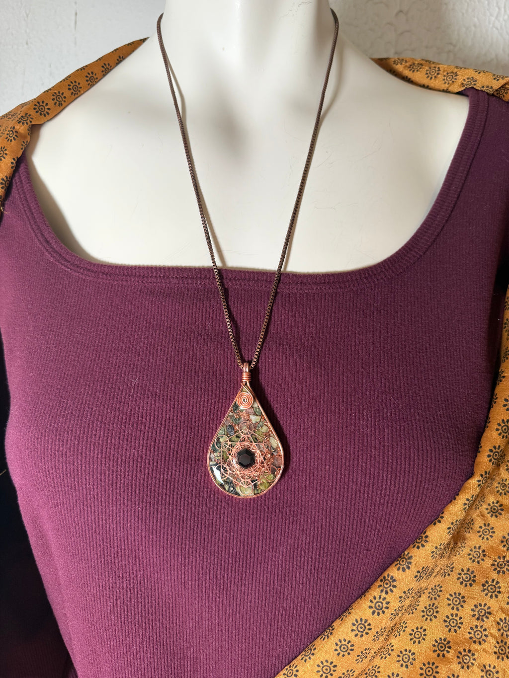 “Choose to Grow” Orgonite W/ Serpentine