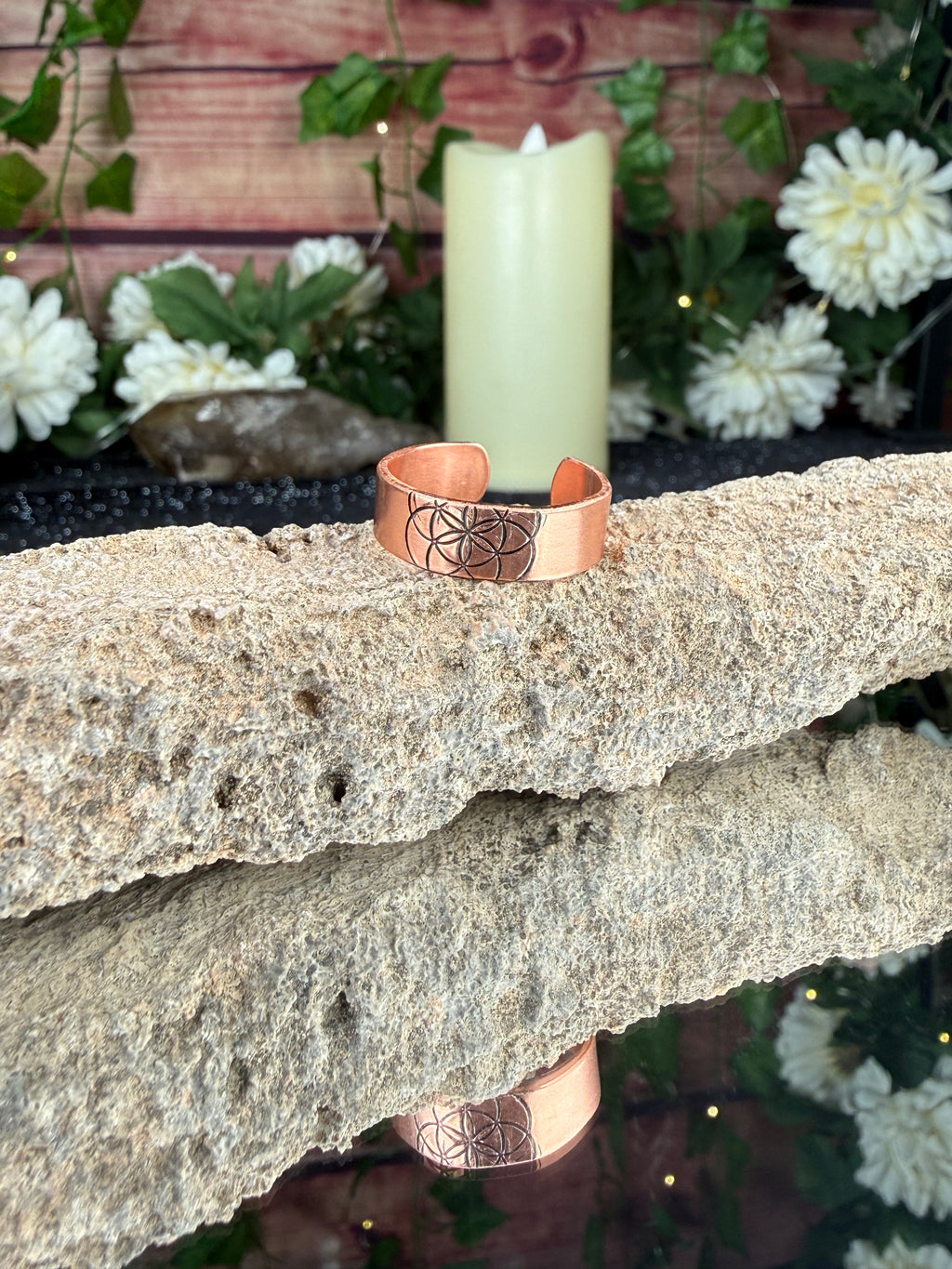 Seed of Life Copper Ring