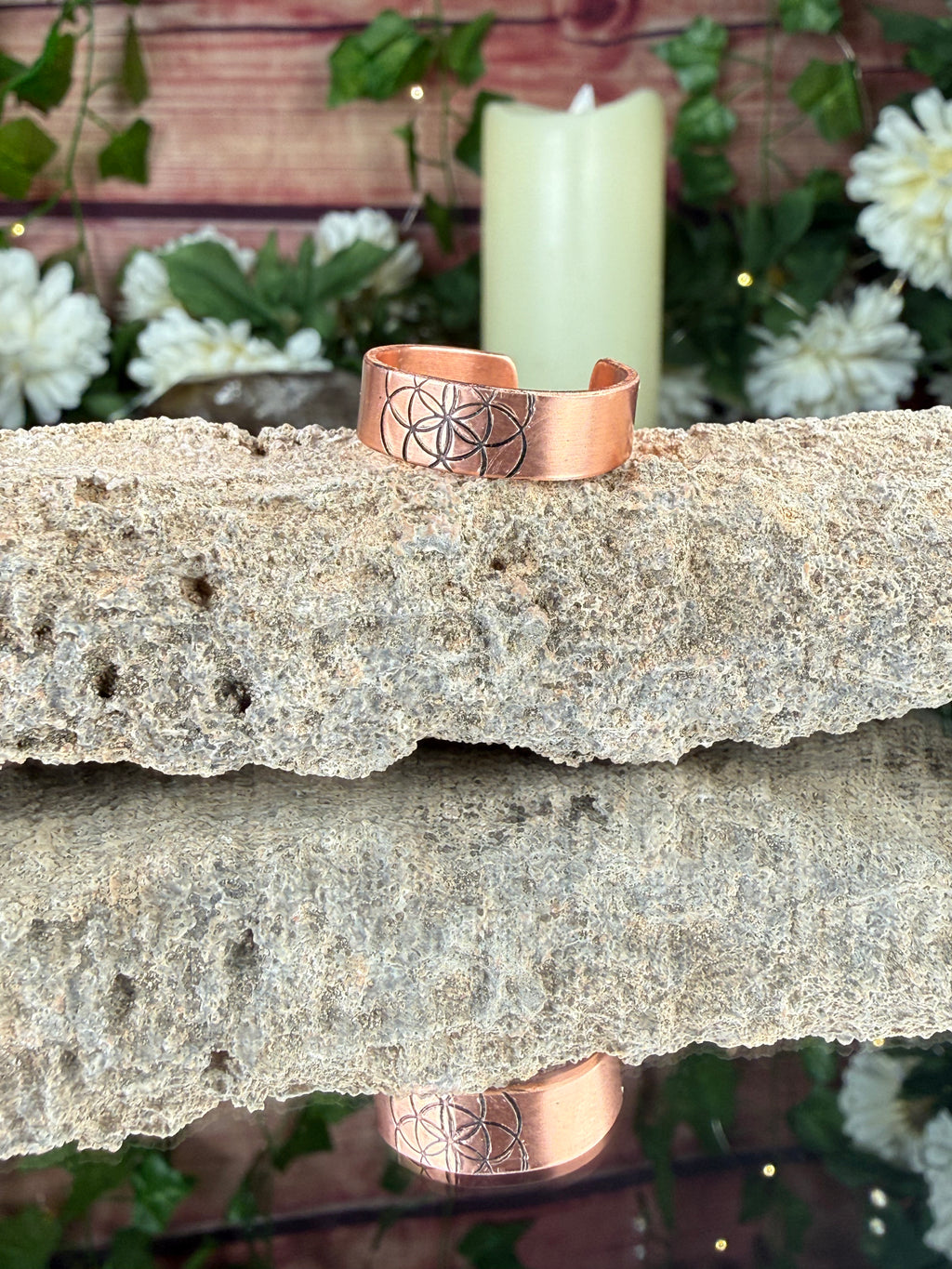 Seed of Life Copper Ring