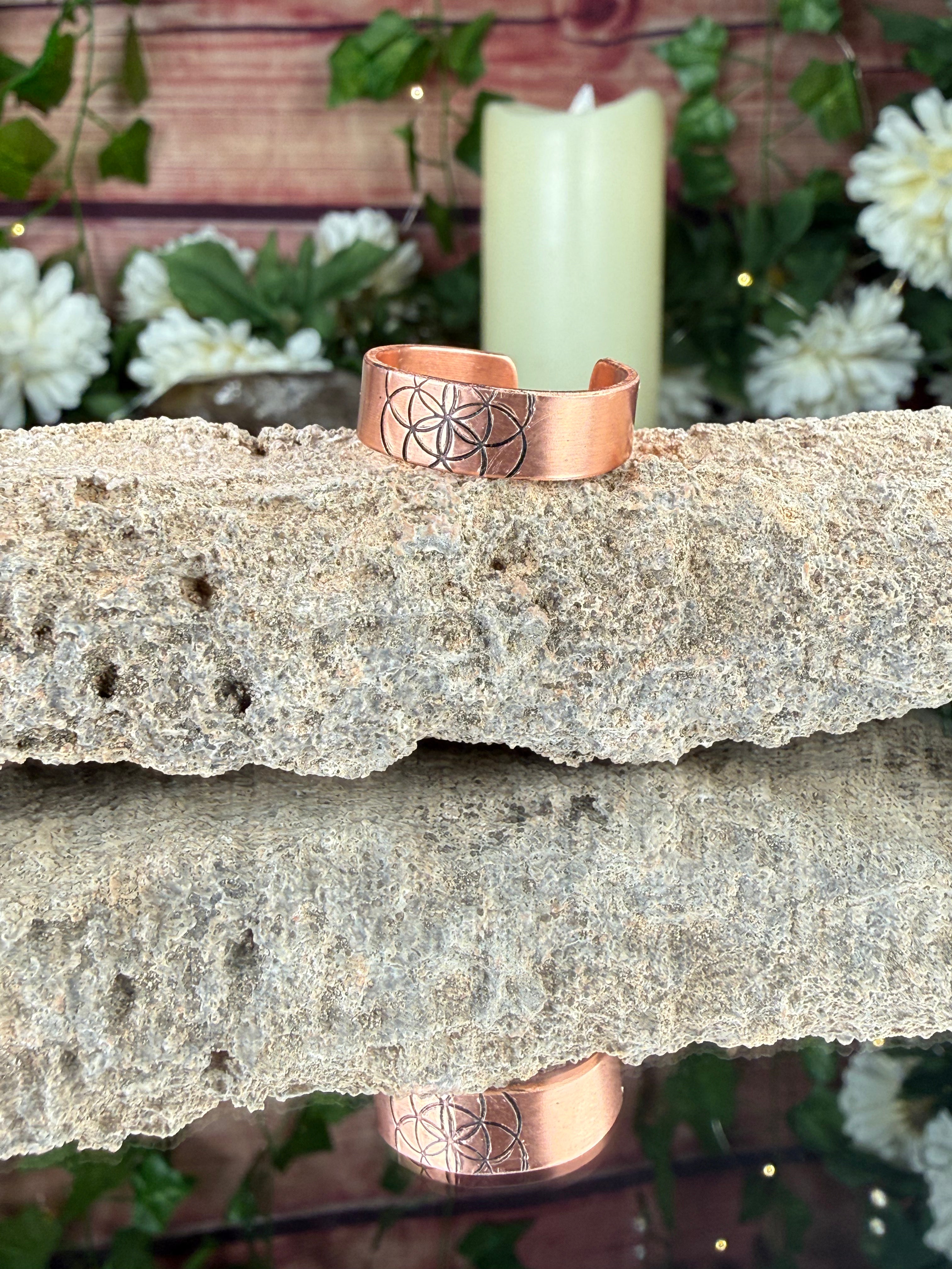 Seed of Life Copper Ring