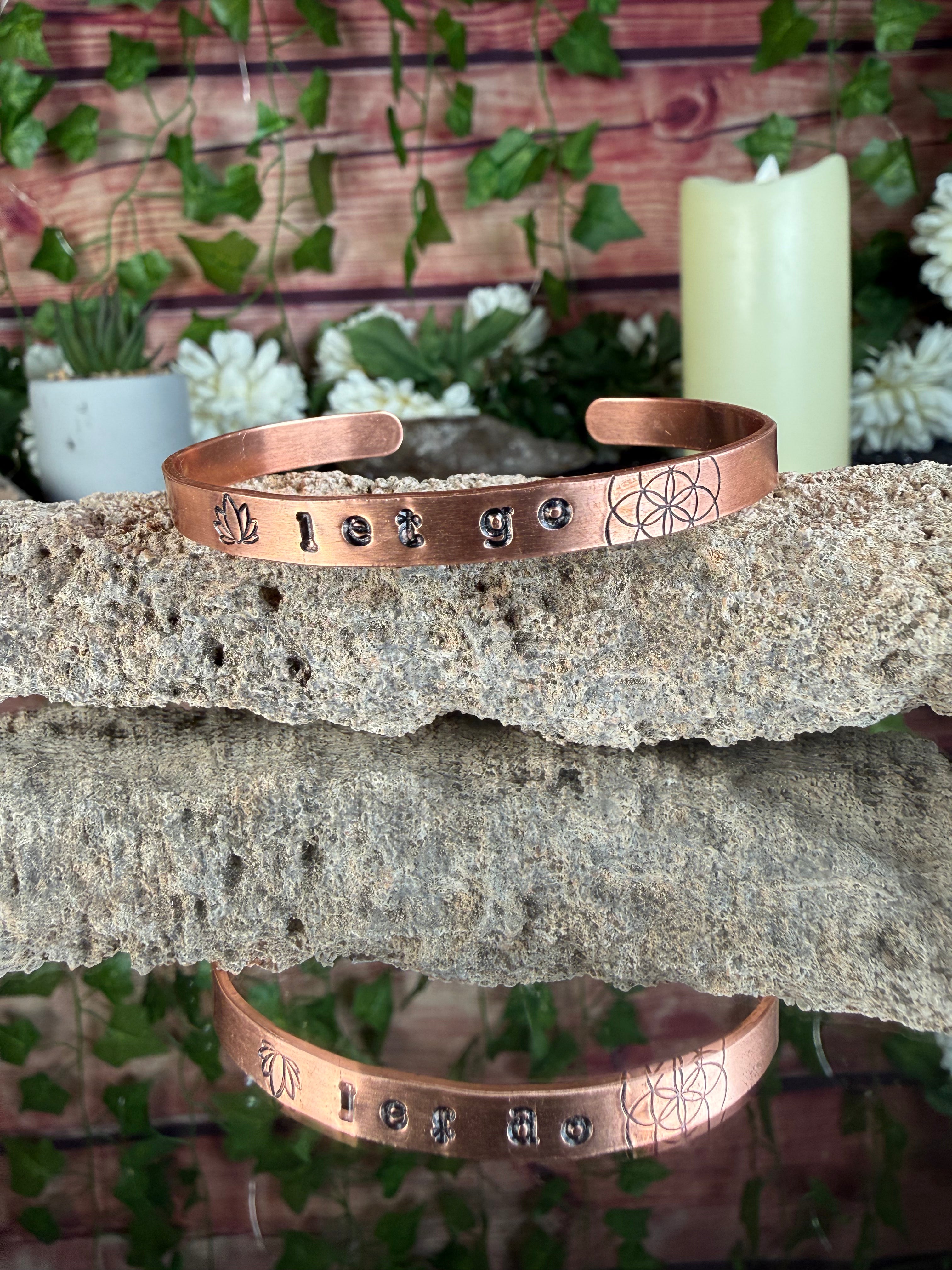 ~Let Go 🪷 Copper Cuff Bracelet
