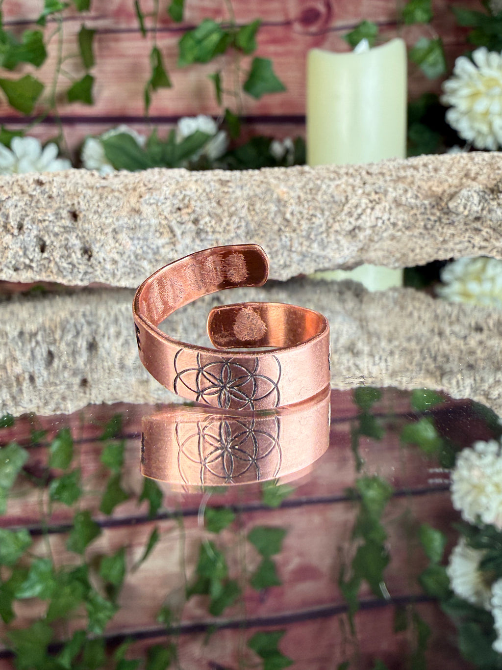 ~Breathe - 🪷 Copper Wrap Ring