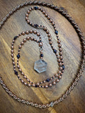 Copper & Garnet Interchangeable Mala