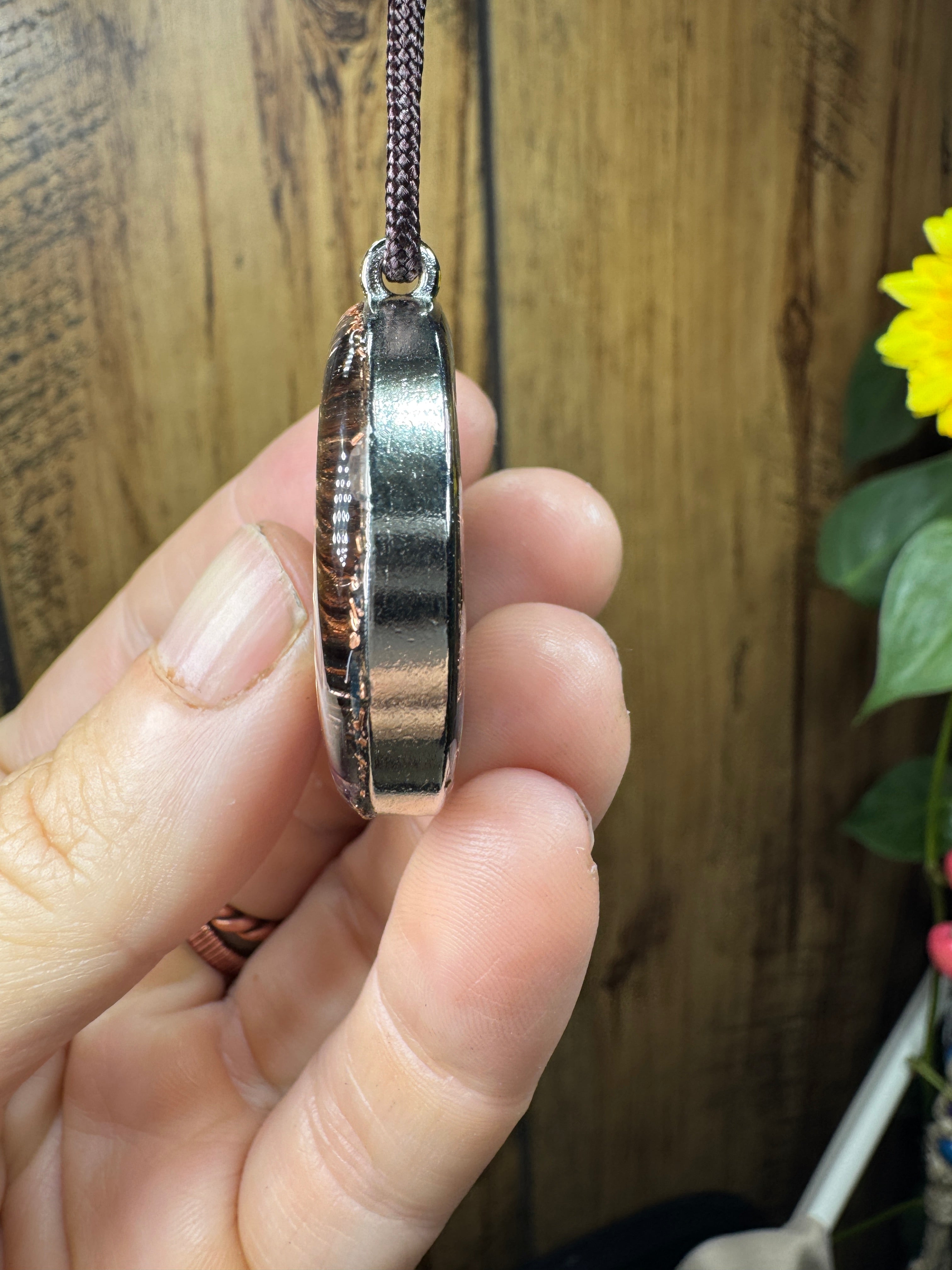 Blue Apatite-Lepidolite 1/8 Sacred Cubit Tensor Ring