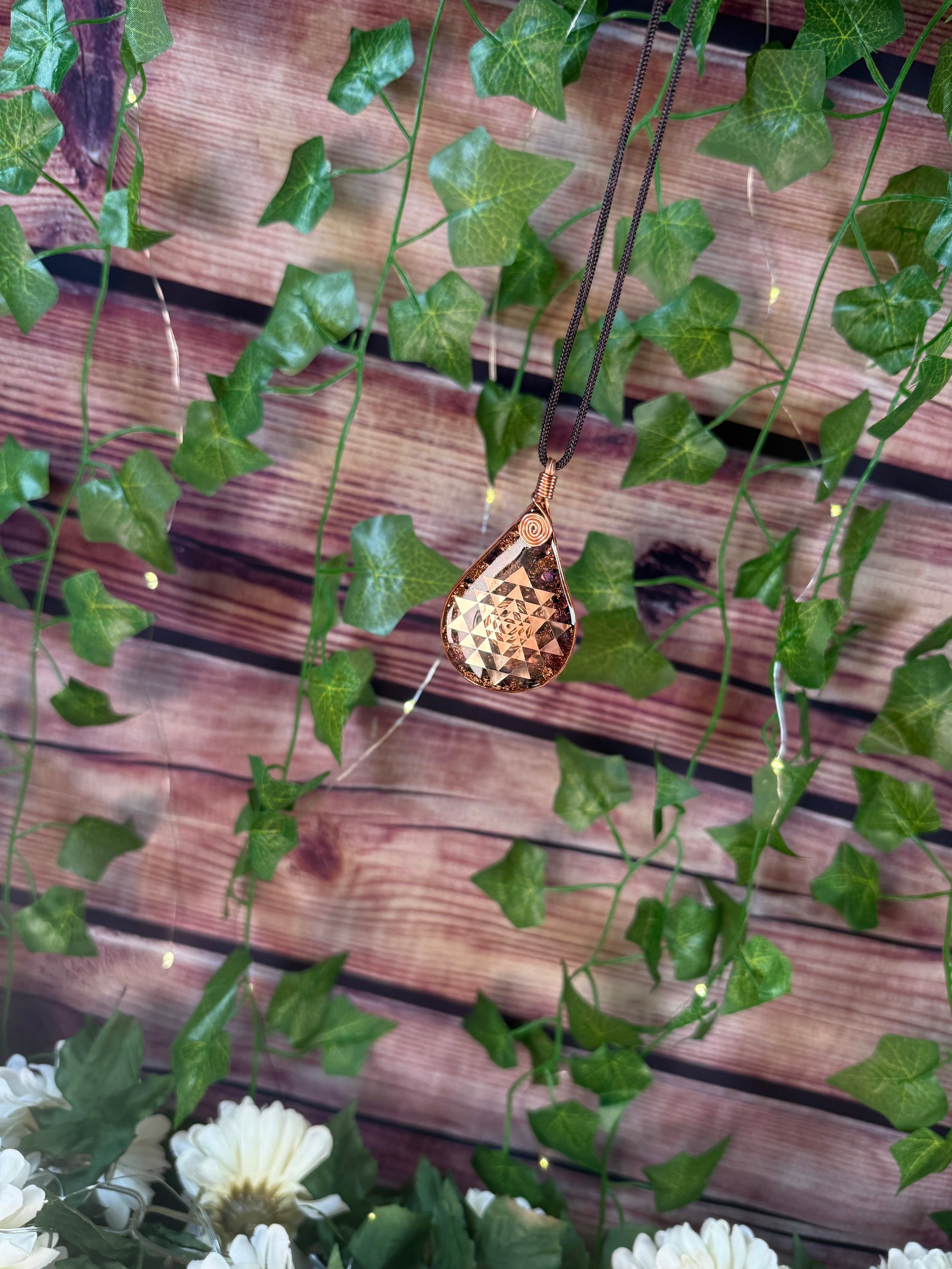 Shri Yantra+Amethyst