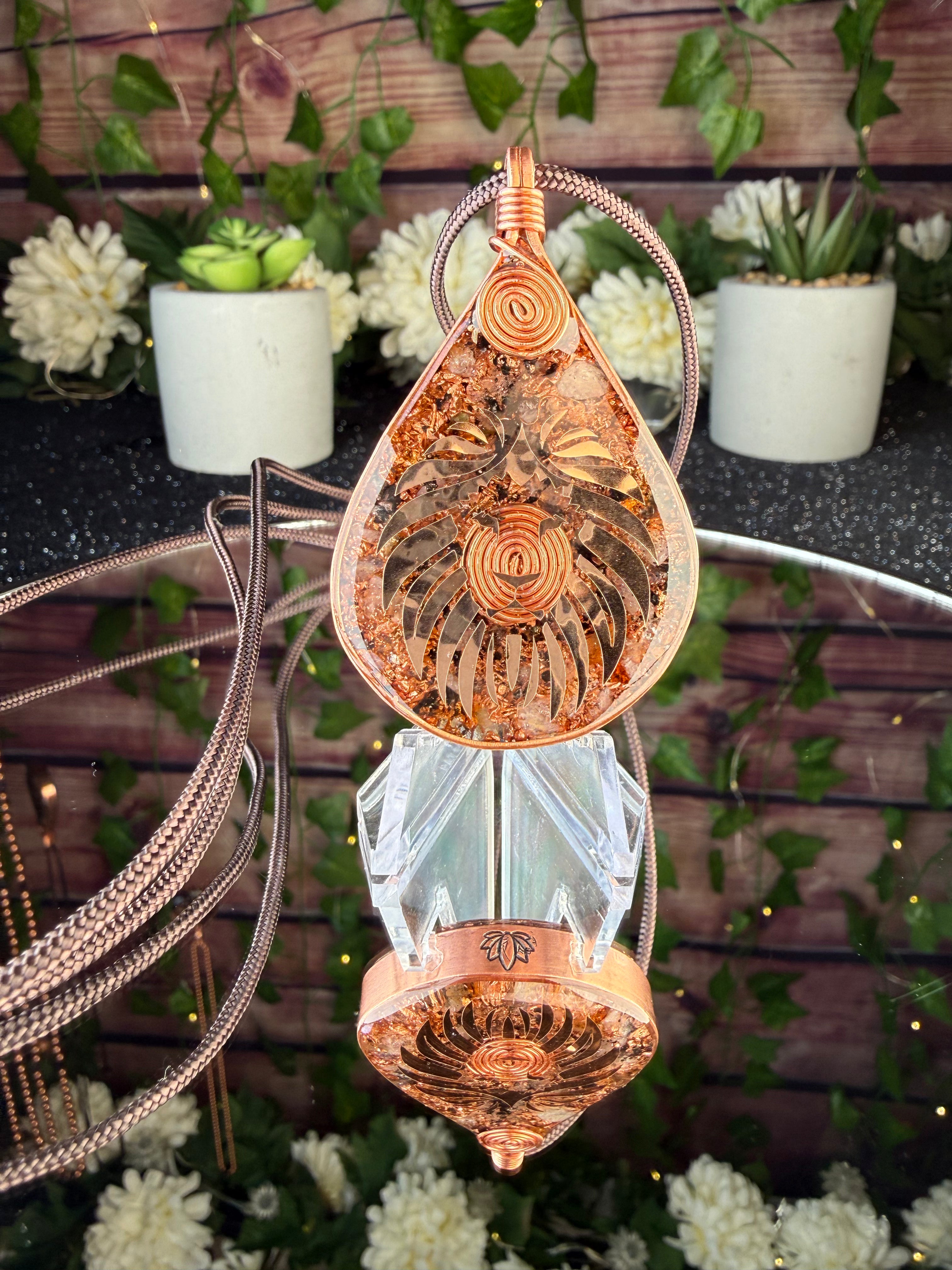 Courage & Confidence-Citrine Orgonite Necklace