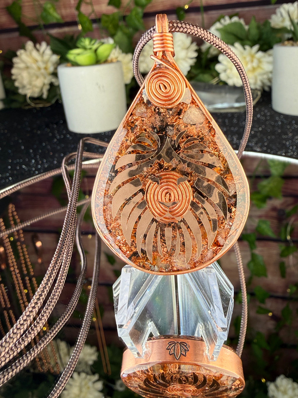 Courage & Confidence-Citrine Orgonite Necklace