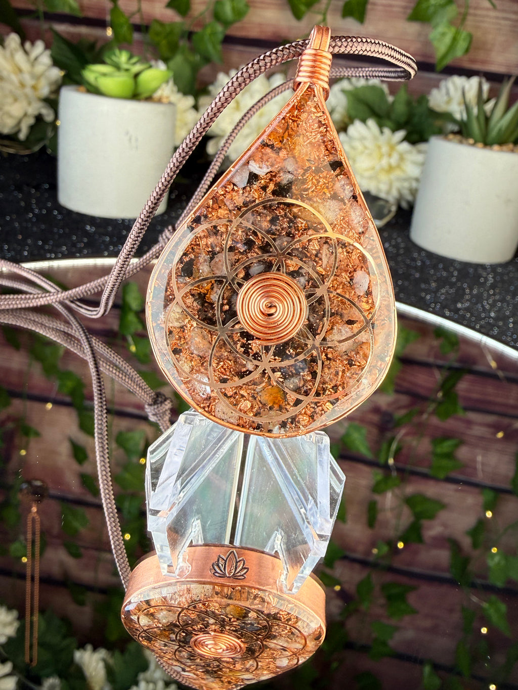 Courage & Confidence-Citrine Orgonite Necklace