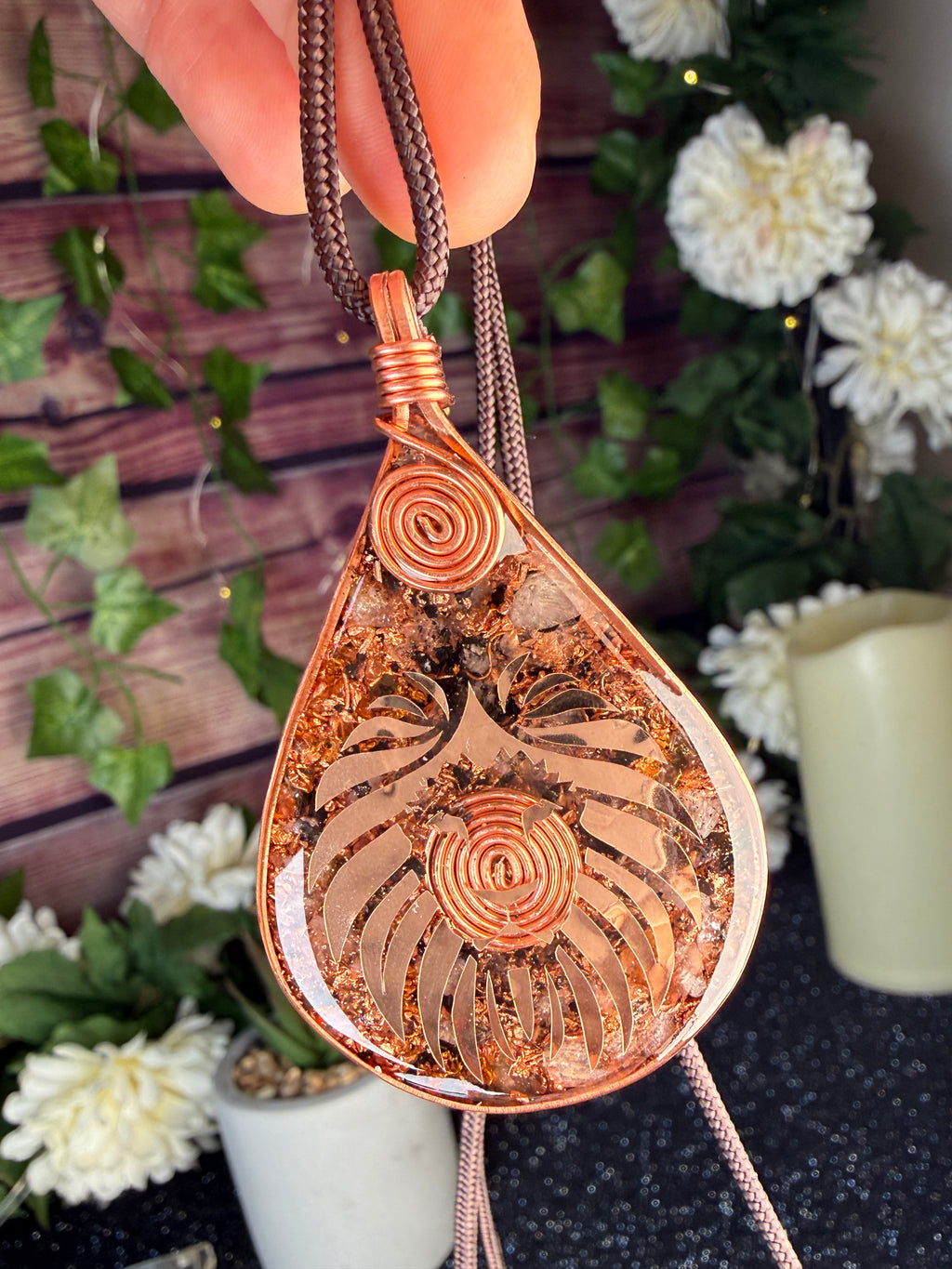 Courage & Confidence-Citrine Orgonite Necklace