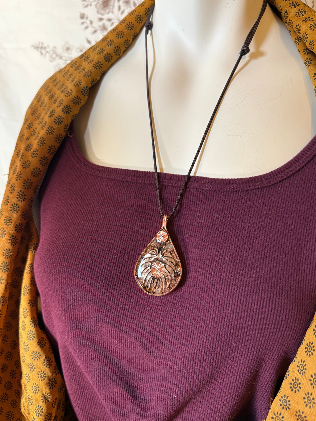 Courage & Confidence-Citrine Orgonite Necklace