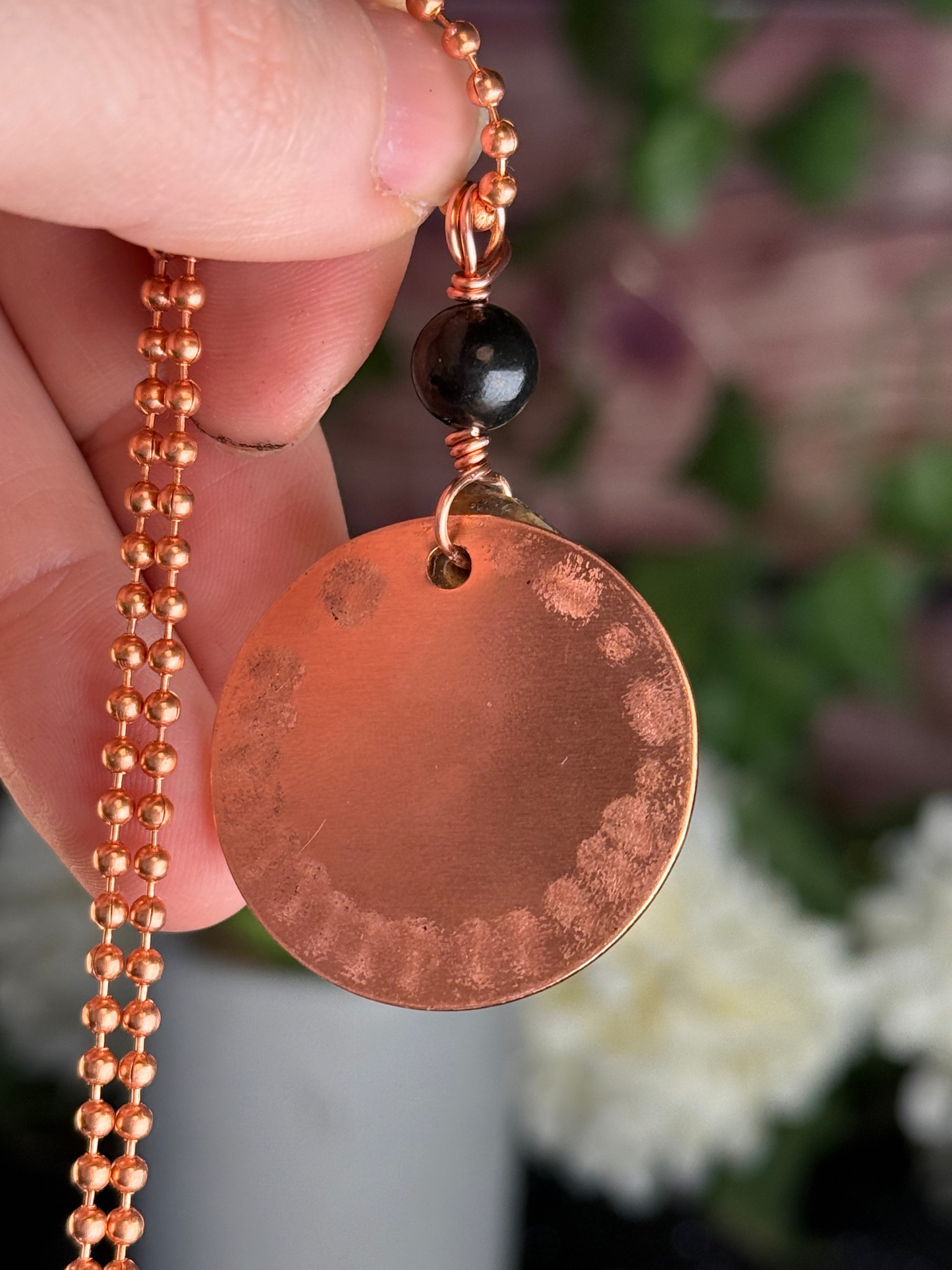 All is Connected~Copper Coin & Ammonite Shell