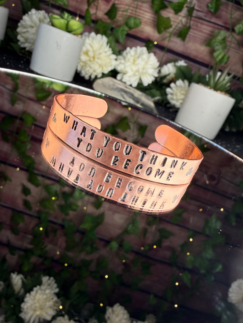 What you think you become~Copper Bangle Bracelet